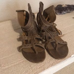 Boho Fringe Sandals